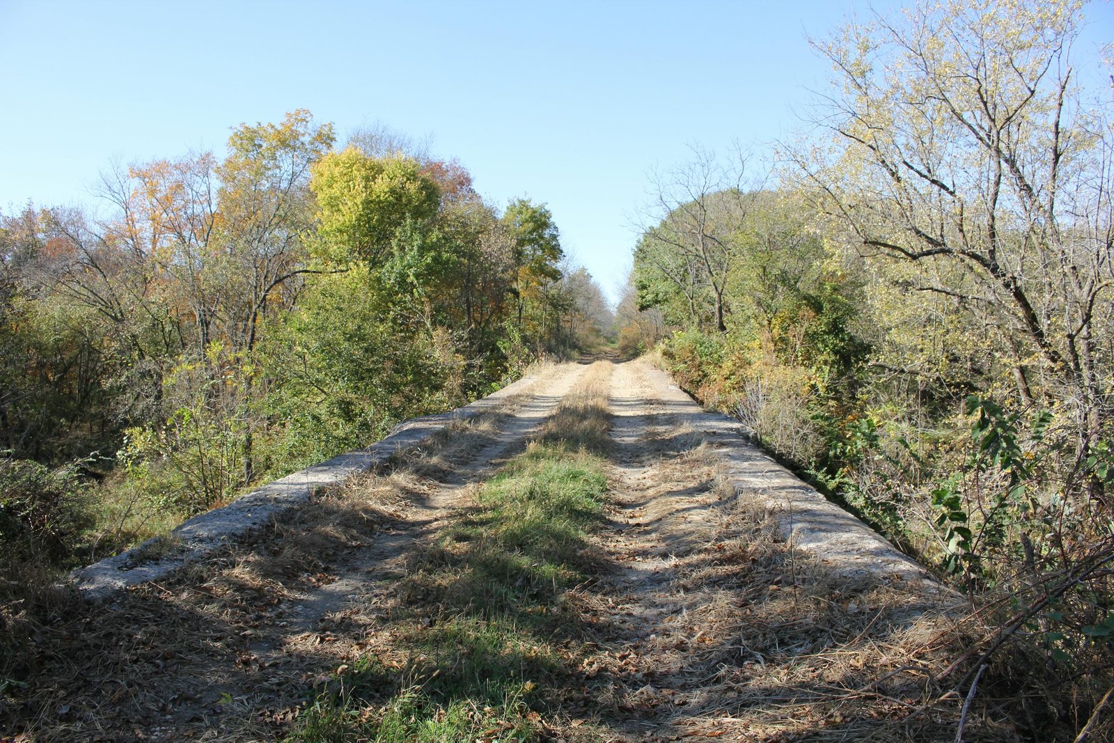 Looking west